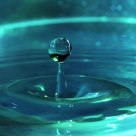 Droplets in Blue